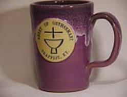Lilac Abbey Mug  with Marble Top Plum/White